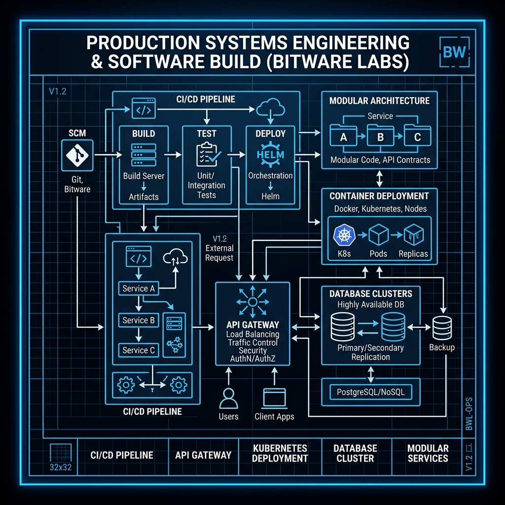 End-to-End Systems Build schematic